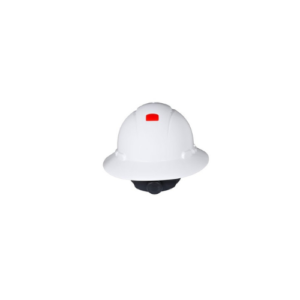 3M™ Full Brim Hard Hat H-801V-UV, White 4-Point Ratchet Suspension, Vented, with Uvicato