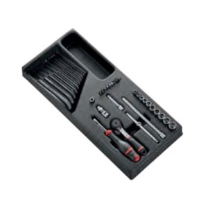 MOD.R161-16 32-piece 1/4" metric 6-point socket module - R.161B