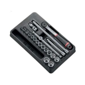 MOD.J161-36 20-piece 3/8" metric 6-point socket module - J.161B