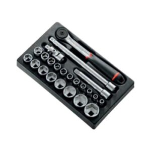 MOD.S161-36 1/2" metric 6-point sockets module