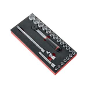 MODM.S161-36  23-piece 1/2" metric 6-point socket  foam module - SL.161B