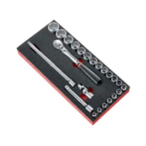 MODM.SL161-36 23-piece 1/2" metric 6-point socket  foam module - SL.161