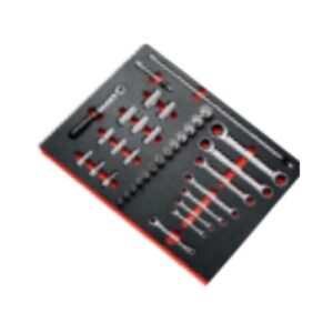 MODM.JL2U 3/8" locking ratchet - inch sockets in foam module