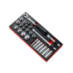 MODM.SL2U 1/2" locking ratchet - inch sockets in foam module