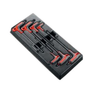 MOD.84TZSA Set of 7 "P" Handled Hex Keys with ball end - Metric