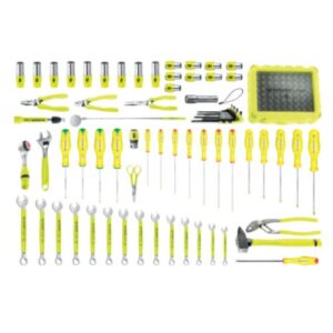 BVFC1.FLUO-2 136-piece set of inch fluorescent tools - foam trays and sealed box