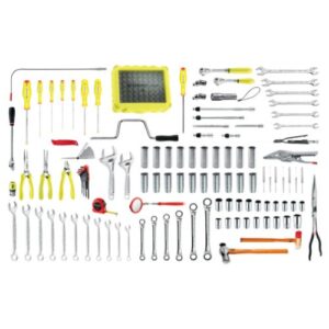 BVFC2.MRO-B1 179-piece set of B1 license aeronautical mechanics tools - foam trays and sealed box