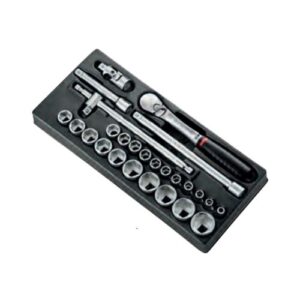MOD.SL161-46 1/2" metric 6-point sockets module