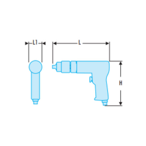 Reversible pneumatic drill 13 mm - 1/2" - Image 2