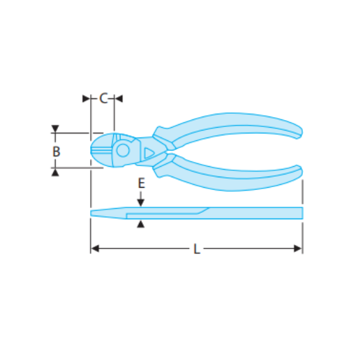 192.CPE High-performance diagonal cutters - FLUO - Image 2