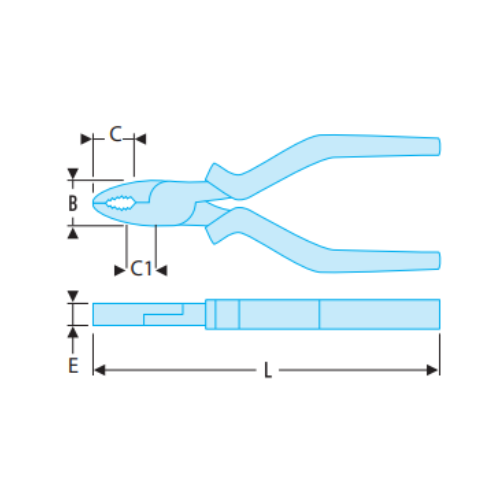 187.CPE - Combination pliers - FLUO - Image 2