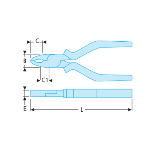 187.CPEF-R - Universal pliers with offcut retainer - FLUO - Image 2