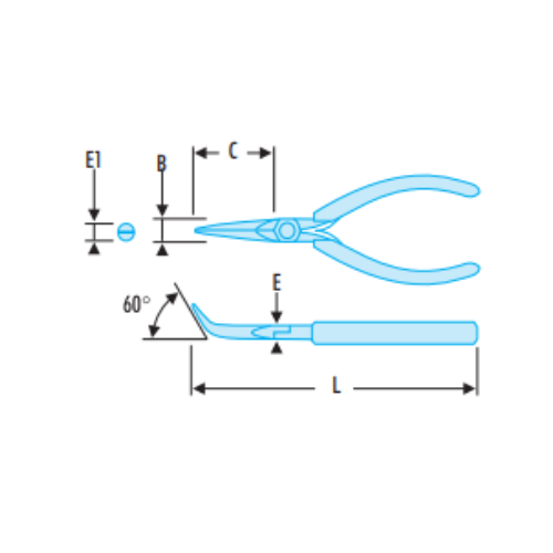Micro-Tech® 60° angled rigid nose grippers - FLUO - Image 2