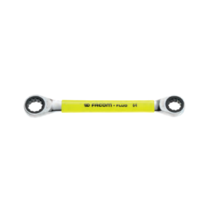 64F - Inch straight ratchet ring wrenches - FLUO