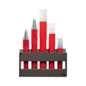 263.265JS5 Set of chisels and cape chisels on holder