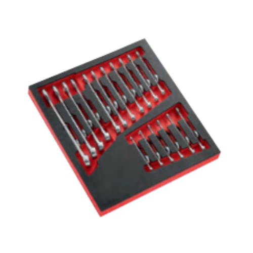 Foam module of 17 OGV® combination wrenches 6 to 24 mm - SLS