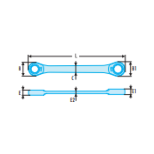 64 - Metric straight ratchet ring wrenches - RFID - Image 2