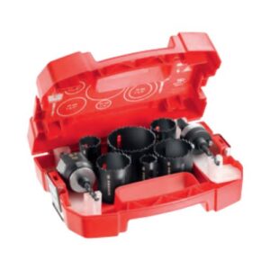 609A.J - Set of variable-pitch holesaws with chucks