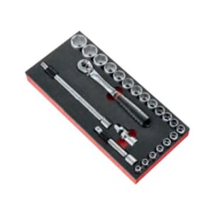 MODM.SL171-36 23-piece 1/2" metric 6-point socket foam module - SL.171
