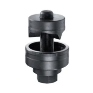 Punches for ISO size holes with actuating screw
