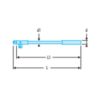 S.145  1/2" drive metal-grip hinged handle - Image 2