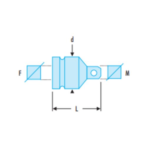 NG.230A 1 1/2" to 1" impact coupler - Image 2