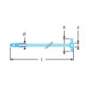 S.228  1/2" extra-long drive tee with universal joint - Image 2