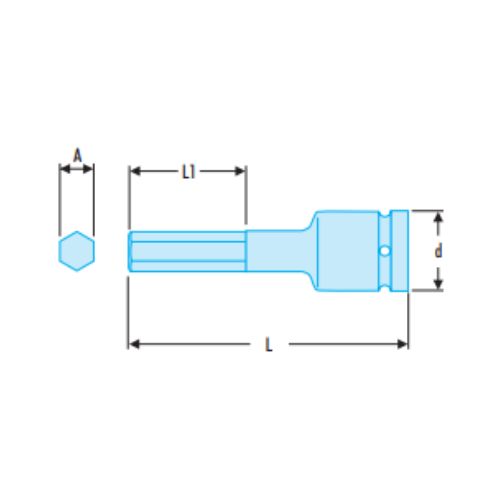 NSTX.L - Torx® 1/2" female impact sockets - Image 2