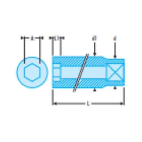 R.LA 1/4" long-reach metric 6-point sockets - Image 2