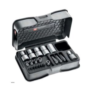 RSX.19B  21-piece set of 1/4" and 1/2" Torx® sockets and bits