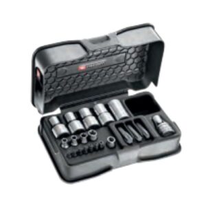 RSX.19B 21-piece set of 1/4" and 1/2" Torx® sockets and bits