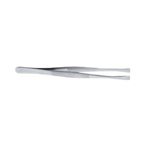 145 Tweezers "high precision" straight model -  wide flat nose