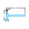868D.40PLD1  Hammer with round flat face and straight pein - Image 2