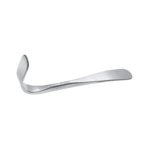 876A Angled, flat short double spoon
