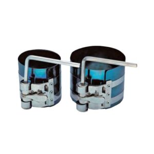 Piston ring compressors