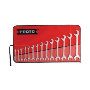 J3100B 14 Piece Full Polish Angle Open-End Wrench Set