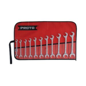 J3100M 11 Piece Full Polish Metric Angle Open-End Wrench Set