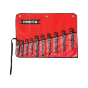 J3800M 10 Piece Metric Ratcheting Flare Nut Wrench Set - 12 Point