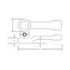 Black Oxide Heavy-Duty Offset Striking Wrenches - 12 Point - Image 2