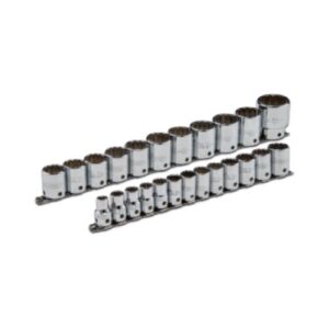 J54211-TT 1/2" Drive 24 Piece Metric Deep Socket Set - 12 Point