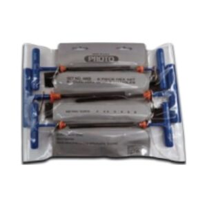 J4969 -TT 6 Piece Metric T-Handle Hex Key Set