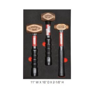 J14300K 3 Piece Brass Hammer Set