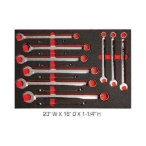J1200F-T500K 15 Piece Combination Wrench Sets - Full Polish - 12 Point