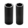 1/2" Drive Deep Thin Wall Impact Sockets - 6 Point