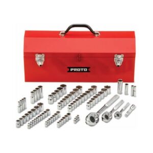 J47181 1/4",3/8" & 1/2" Drive 81 Piece Sockets Sets - 6 & 12 Point