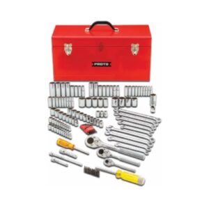 J47125  1/4", 3/8" & 1/2" Drive 125 Piece Sockets Set - 6, 8, % 12 Point