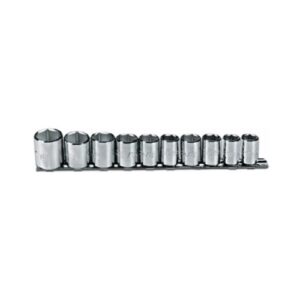 J52122  3/8" Drive 10 Piece Sockets Set - 6 Point