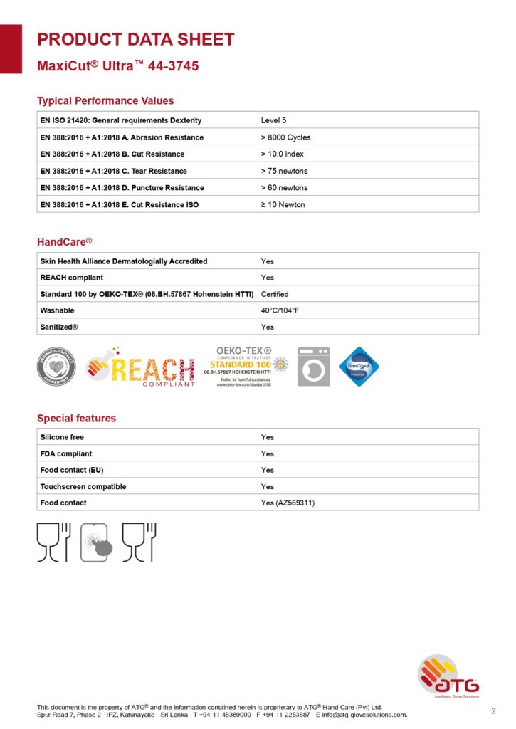 ATG MaxiCut Ultra gloves traders in Mumbai