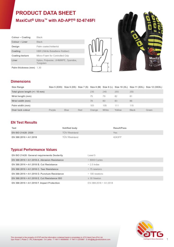 "AD-APT high-performance industrial gloves