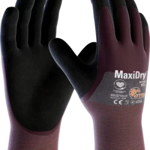 ATG MaxiDry 56-425 hand protection gloves are ergonomically designed to provide comfort and dexterity.